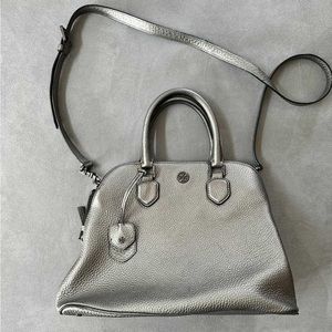 Silver Tory Burch purse